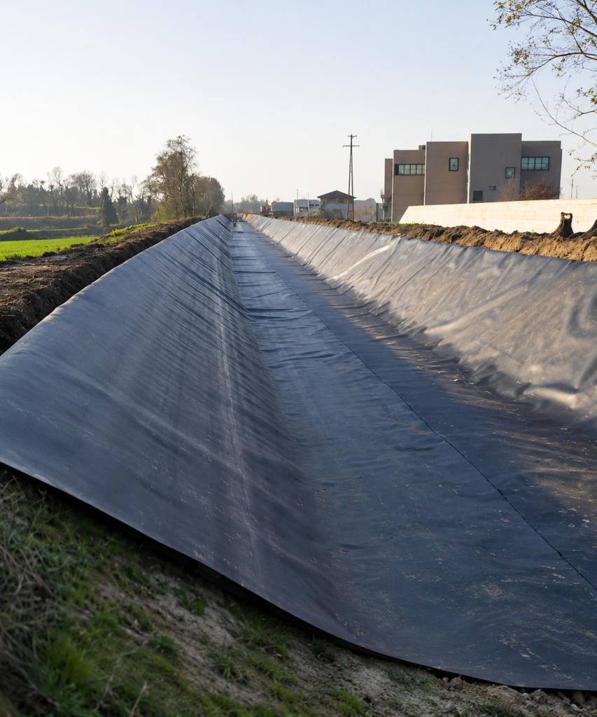 water-reservoir-geomembrane-protection